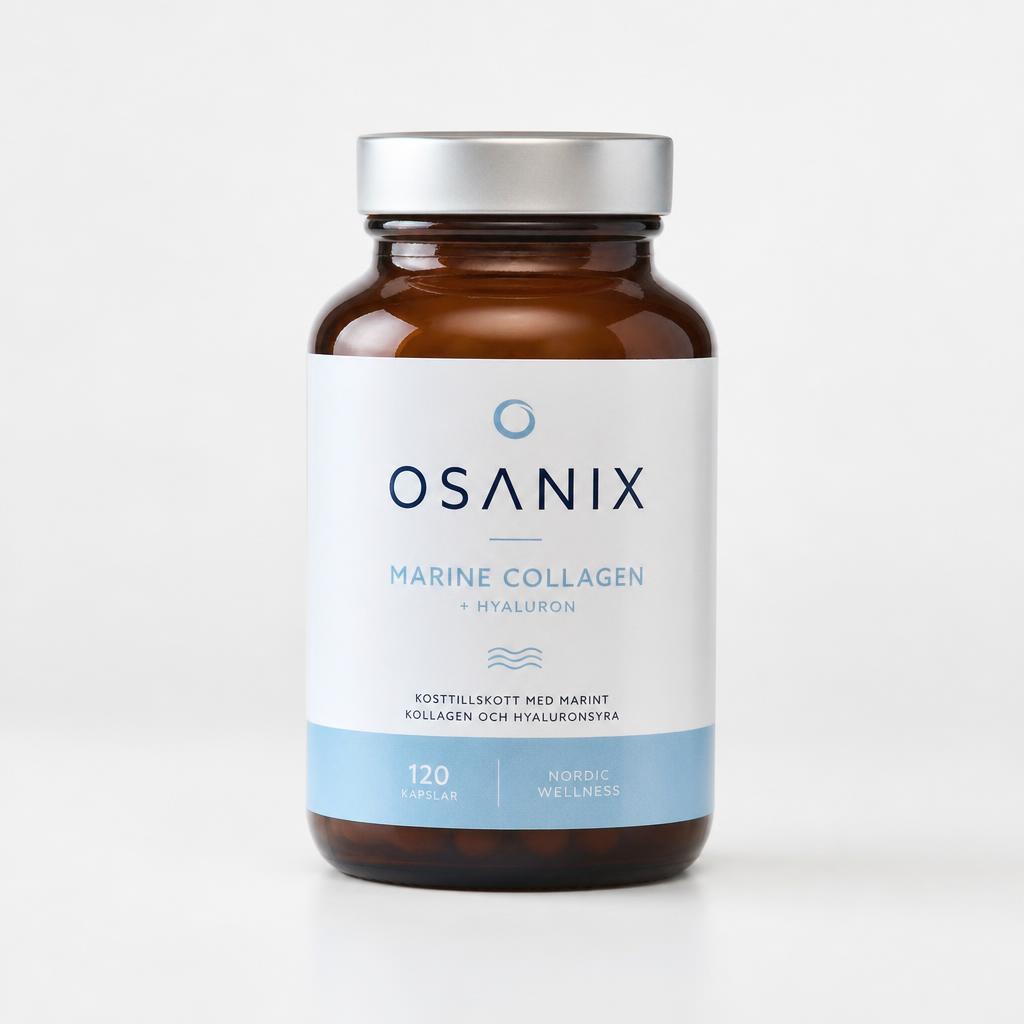 Osanix Denmark kosttilskud – beholder med kapsler
